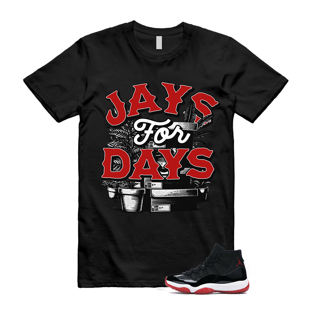 Air Jordan 11 Retro Bred Velvet Shirt To Match Stacked Sneaker Black T-Shirt DB5457-061, Match Sneaker Tee