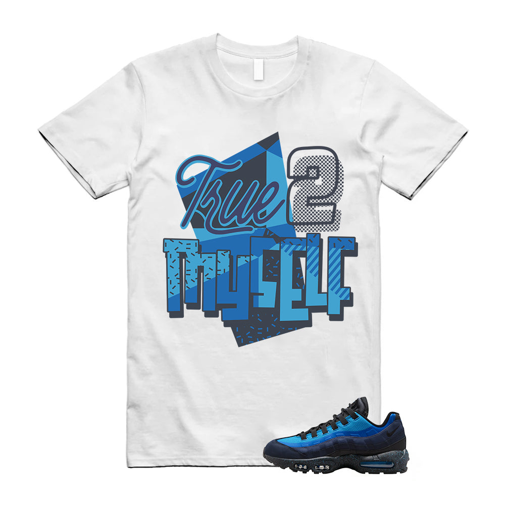 Air Max 95 Stash Harbor Blue Shirt To Match Stay True White HF5515-400 T-Shirt, Match Sneaker Tee