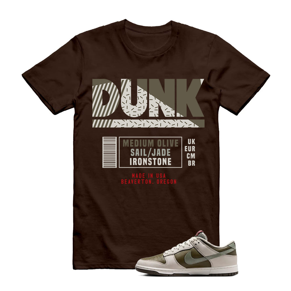 Dunk Low Year of the Snake Shirt To Match Sneaker Label Brown T-Shirt, HV5980-231 Match Sneaker Tee