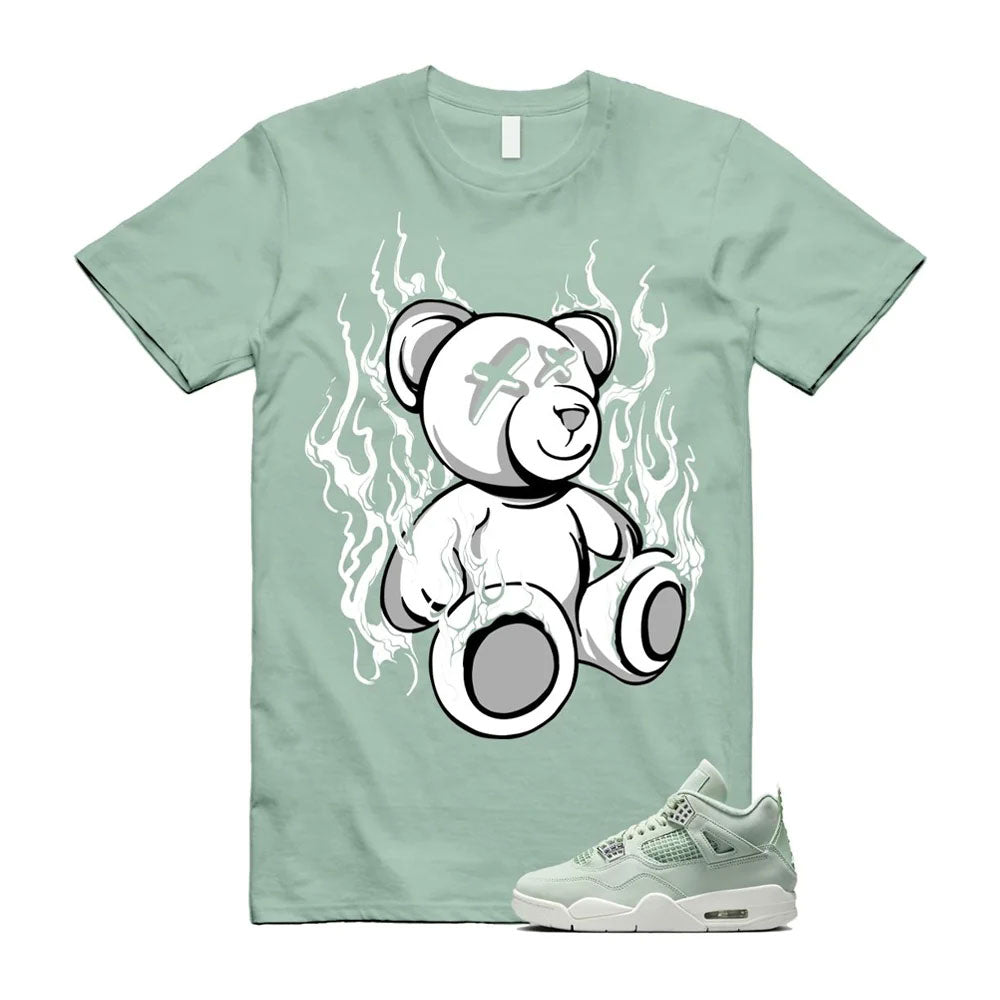 Air Jordan 4 Seafoam Teddy Bear Shirt to Match HV0823-003 Match Sneaker Tee