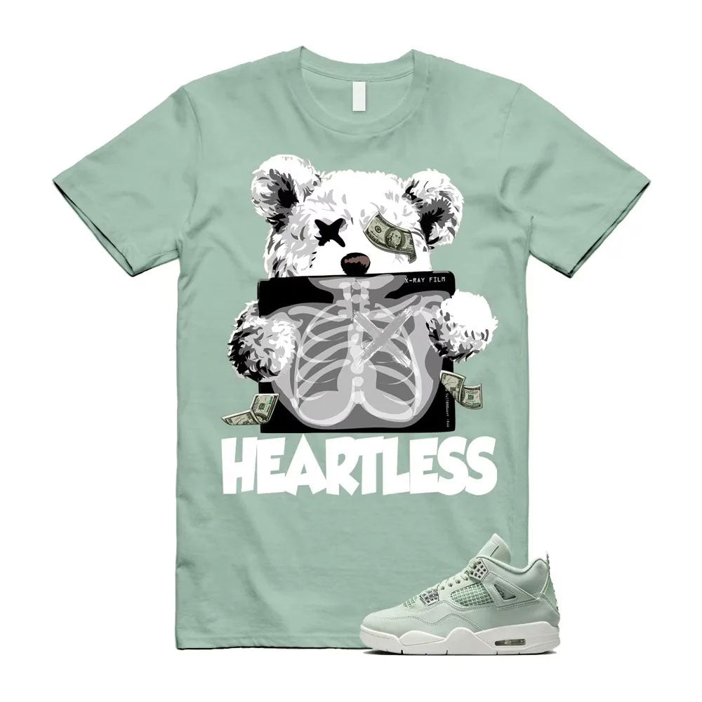 Air Jordan 4 Seafoam Shirt to Match Heartless Teddy Bear HV0823-003 Match Sneaker Tee