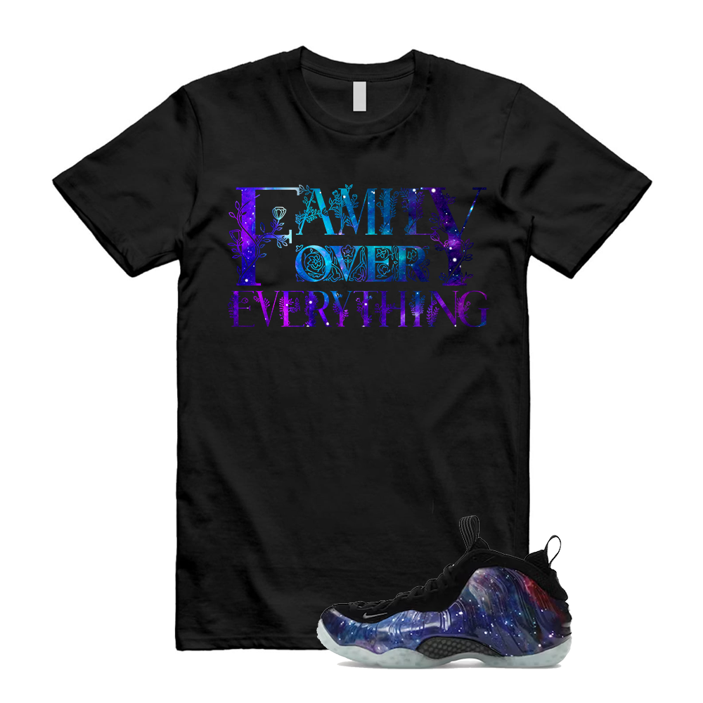 Galaxy Foamposite One Zoom Rookie Obsidian Black Anthracite T-Shirt Match FAM, FQ4303-400 Sneaker Match Tees T-Shirt, Sneaker Match Tee