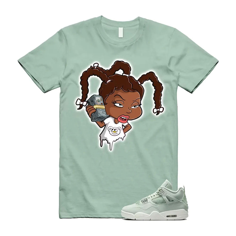 Air Jordan 4 Seafoam Shirt to Match Susie Girl Cartoon Street Art HV0823-003 Match Sneaker Tee