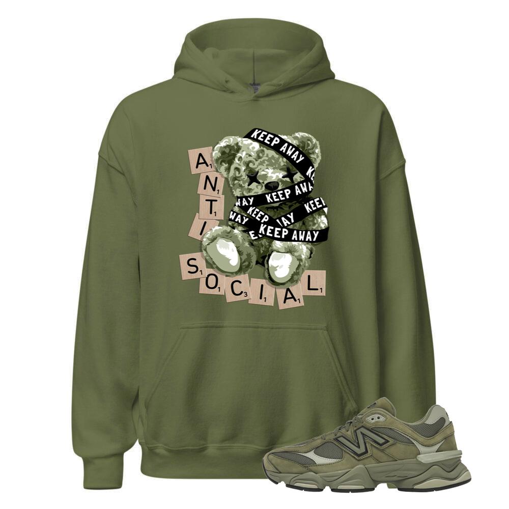 New Balance 9060 Dark Olivine Shirt to Match Anti Social, Hoodie U9060ZGD Match Sneaker Tee