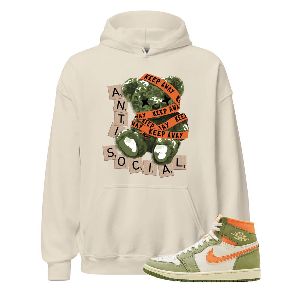 Air Jordan 1 High OG Craft Celadon Shirt to Match Anti Social Sneakers Hoodie FB9934-300 Match Sneaker Tee