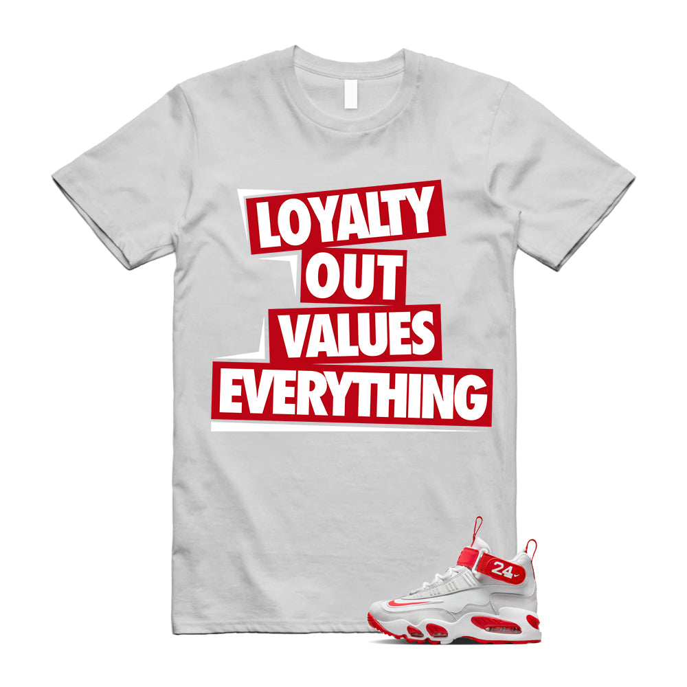 Nike Air Griffey Max 1 Cincinnati Reds Pure Platinum Shirt To Match LOVE T-Shirt, FD1025-043 Match Sneaker Tee