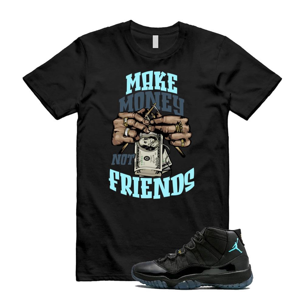 Air Jordan 11 Retro Gamma Blue Shirt to Match Make Money Not Friends 378037-006 Match Sneaker Tee
