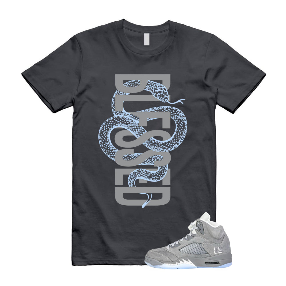 Air Jordan 5 Wolf Grey 2026 Shirt To Match SNAKEBLS T-Shirt, Match Sneaker Tee