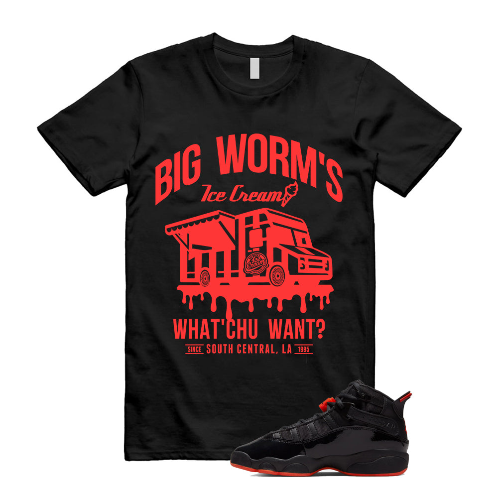 Jordan 6 Rings Black Infrared Shirt To Match BW's Ice Cream T-Shirt, Match Sneaker Tee