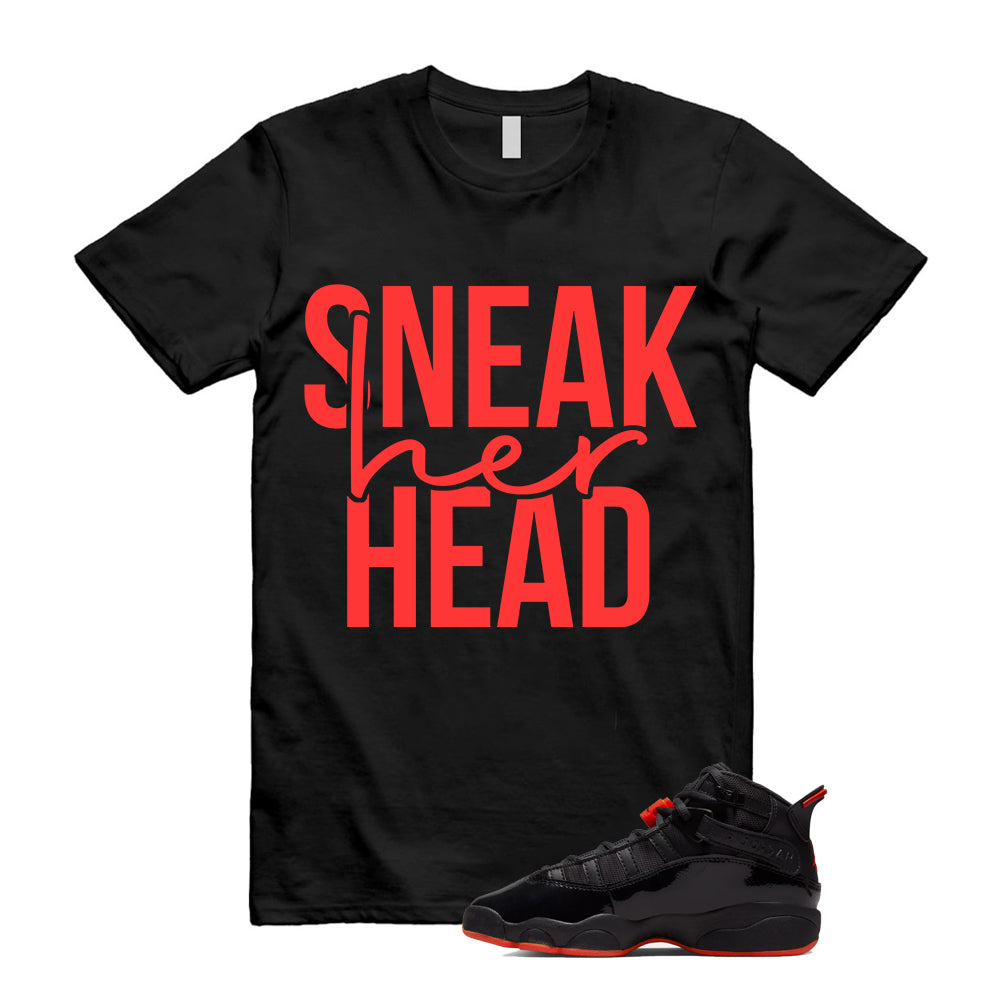 Jordan 6 Rings Black Infrared Shirt To Match Sneaker Head T-Shirt, Match Sneaker Tee