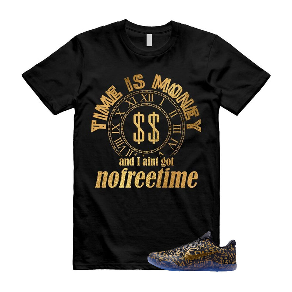 11 Protro Black And Metallic Gold 2026 Shirt To Match Time Is Money T-Shirt, Match Sneaker Tee