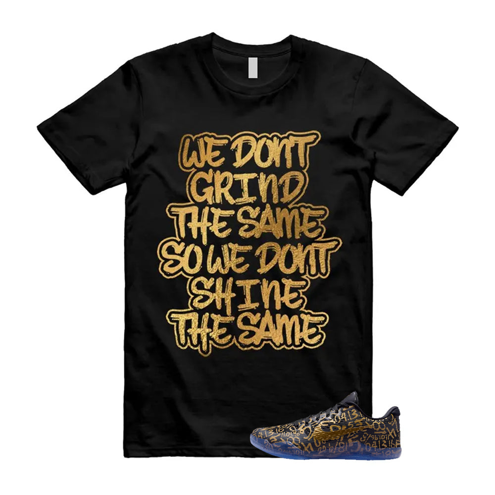 11 Protro Black And Metallic Gold 2026 Shirt To Match Grind T-Shirt, Match Sneaker Tee