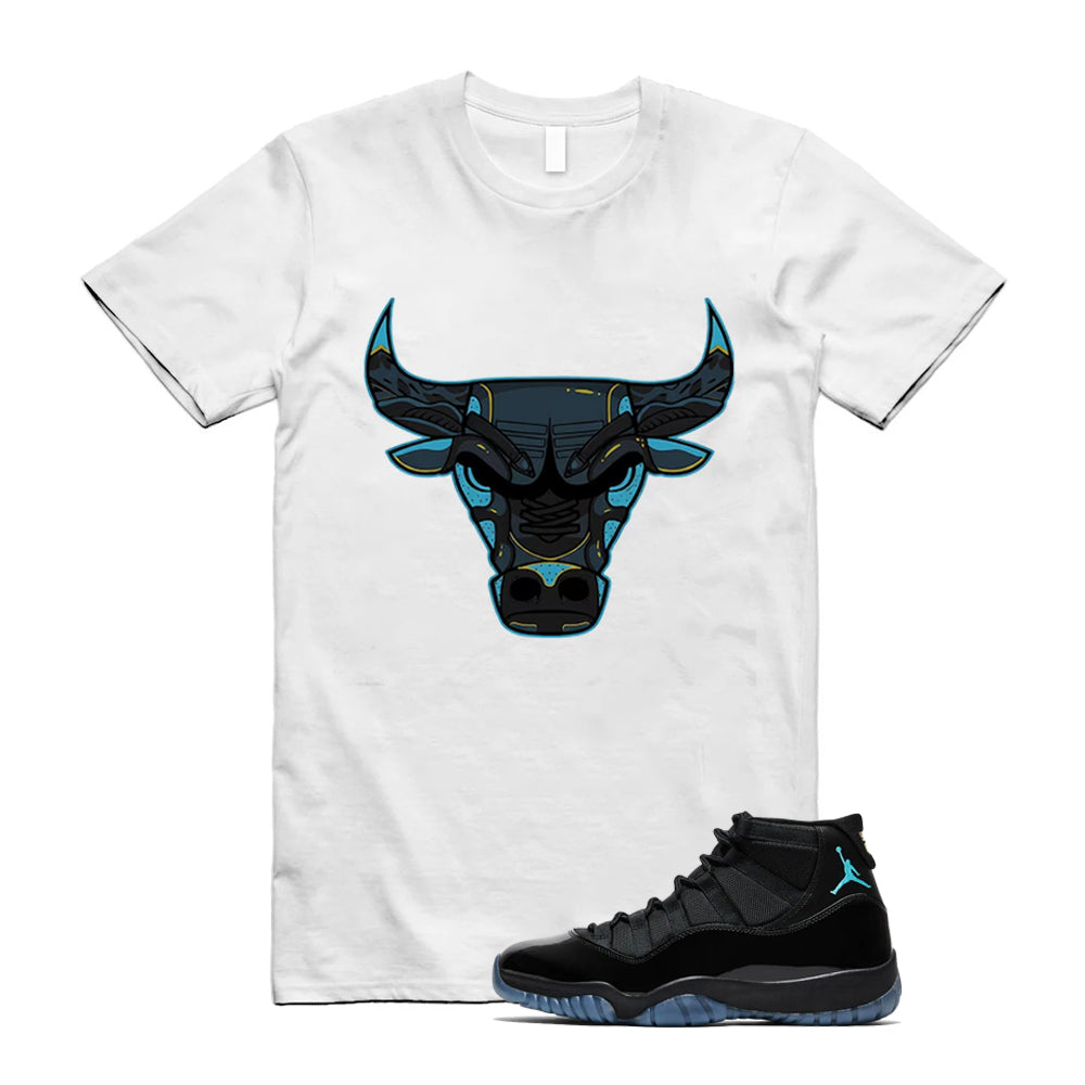 Air Jordan 11 Retro Gamma Blue Shirt to Match Bull, 378037-006 Match Sneaker Tee