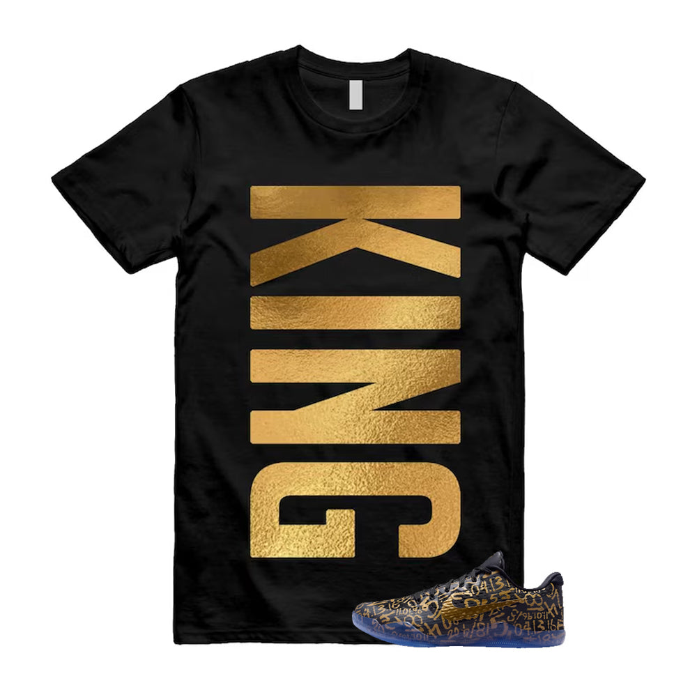 11 Protro Black And Metallic Gold 2026 Shirt To Match King T-Shirt, Match Sneaker Tee