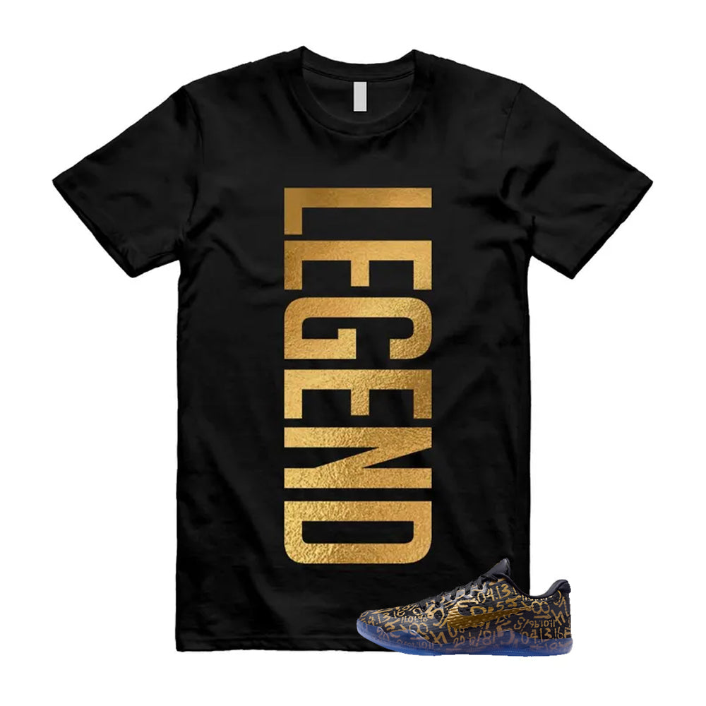 11 Protro Black And Metallic Gold 2026 Shirt To Match Legend T-Shirt, Match Sneaker Tee
