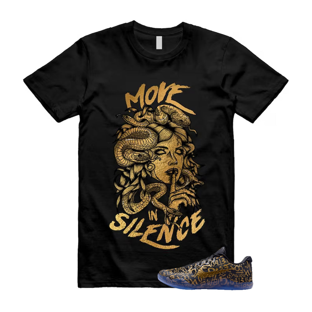 11 Protro Black And Metallic Gold 2026 Shirt To Match Move In Silence T-Shirt, Match Sneaker Tee