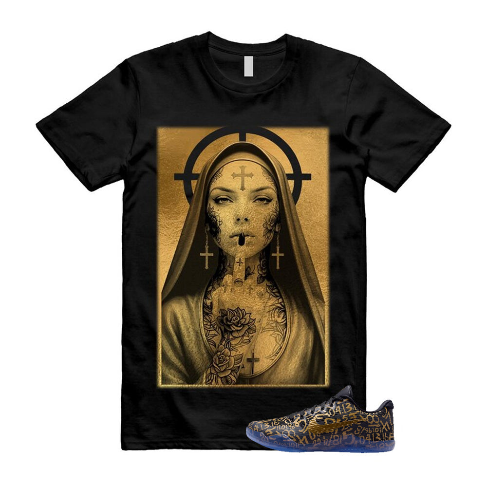 11 Protro Black And Metallic Gold 2026 Shirt To Match Nun T-Shirt, Match Sneaker Tee