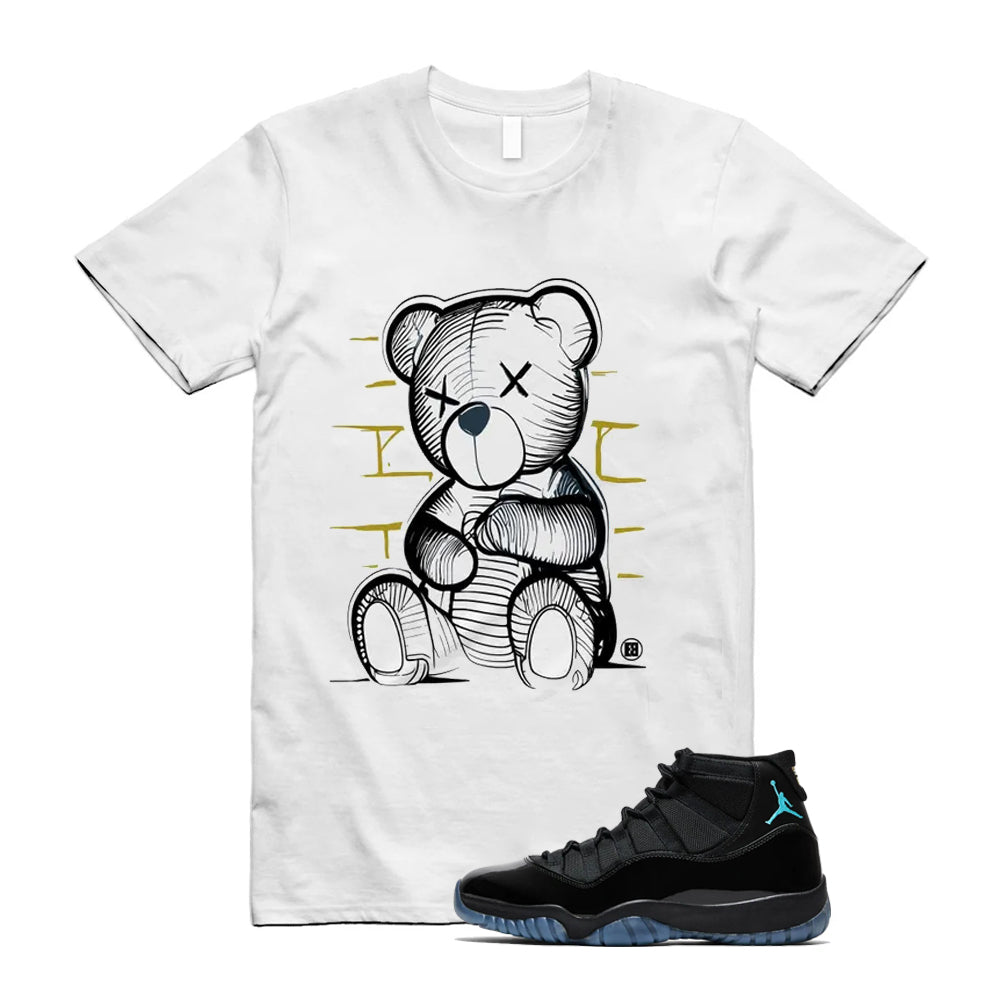 Air Jordan 11 Retro Gamma Blue Shirt to Match Teddy Bear, 378037-006 Match Sneaker Tee