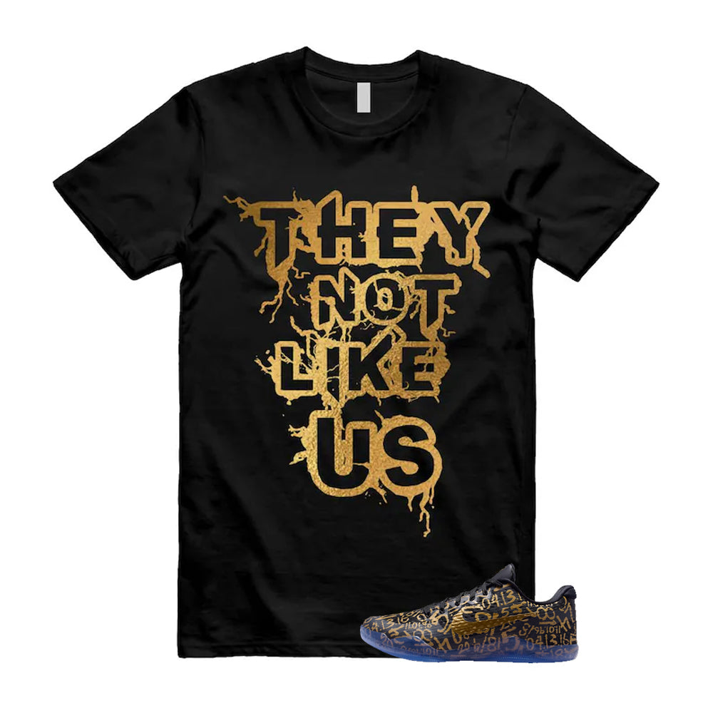 11 Protro Black And Metallic Gold 2026 Shirt To Match They not Like Us T-Shirt, Match Sneaker Tee