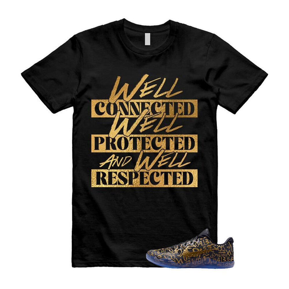 11 Protro Black And Metallic Gold 2026 Shirt To Match Well T-Shirt, Match Sneaker Tee