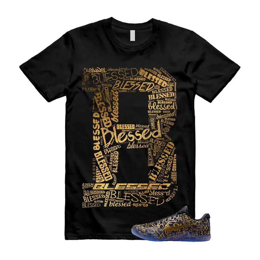 11 Protro Black And Metallic Gold 2026 Shirt To Match B Blessed T-Shirt, Match Sneaker Tee