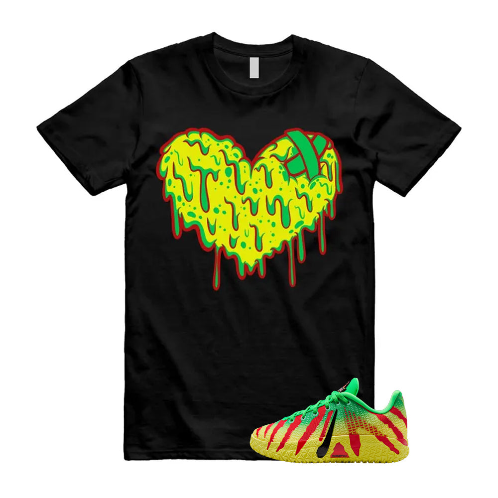 Ja 3 Explorer Green Spark Black University Red Dynamic Yellow 2026 Shirt To Match Drippy Heart T-Shirt, Match Sneaker Tee