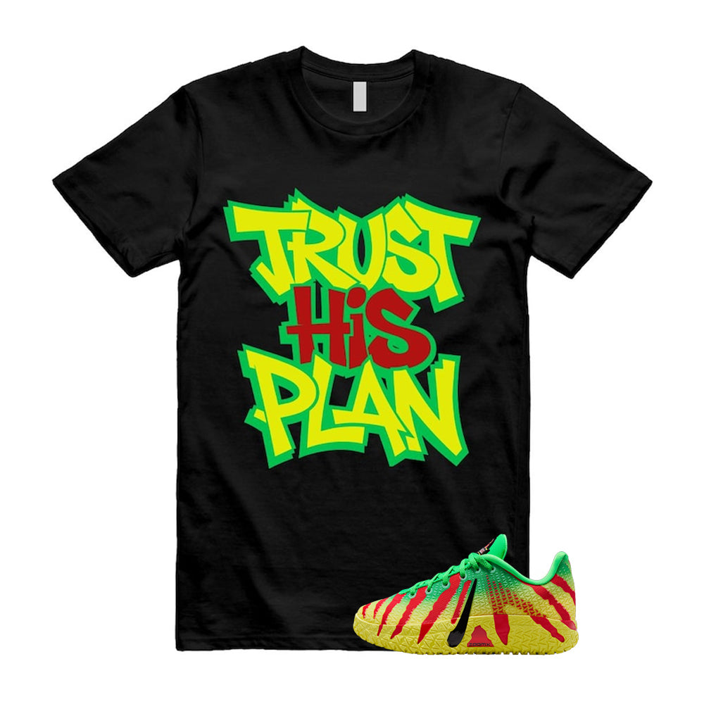Ja 3 Explorer Green Spark Black University Red Dynamic Yellow 2026 Shirt To Match Trust His Plan T-Shirt, Match Sneaker Tee