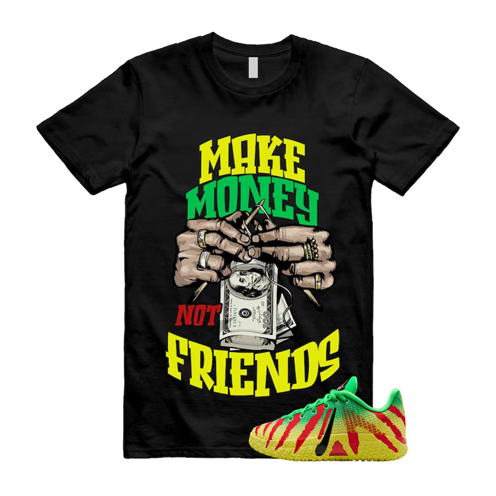 Ja 3 Explorer Green Spark Black University Red Dynamic Yellow 2026 Shirt To Match Make Money Not Friends T-Shirt, Match Sneaker Tee