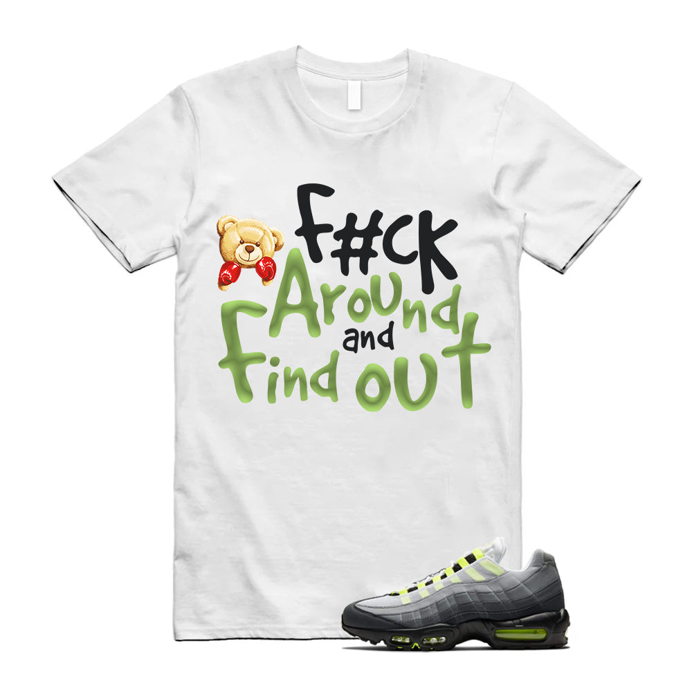Air Max 95 OG Big Bubble Neon Shirt To Match FCK T-Shirt, Match Sneaker Tee