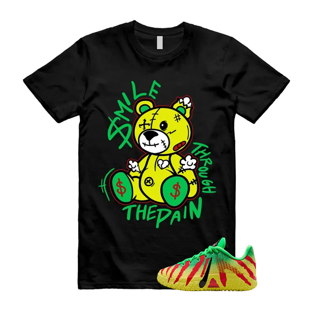 Ja 3 Explorer Green Spark Black University Red Dynamic Yellow 2026 Shirt To Match Smile Through The Pain T-Shirt, Match Sneaker Tee