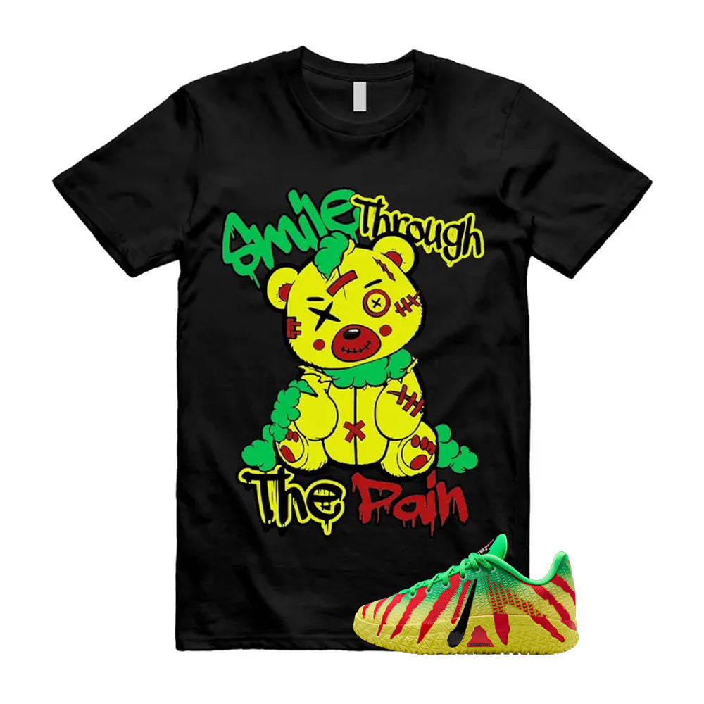 Ja 3 Explorer Green Spark Black University Red Dynamic Yellow 2026 Shirt To Match Smile Through The Pain T-Shirt, Match Sneaker Tee