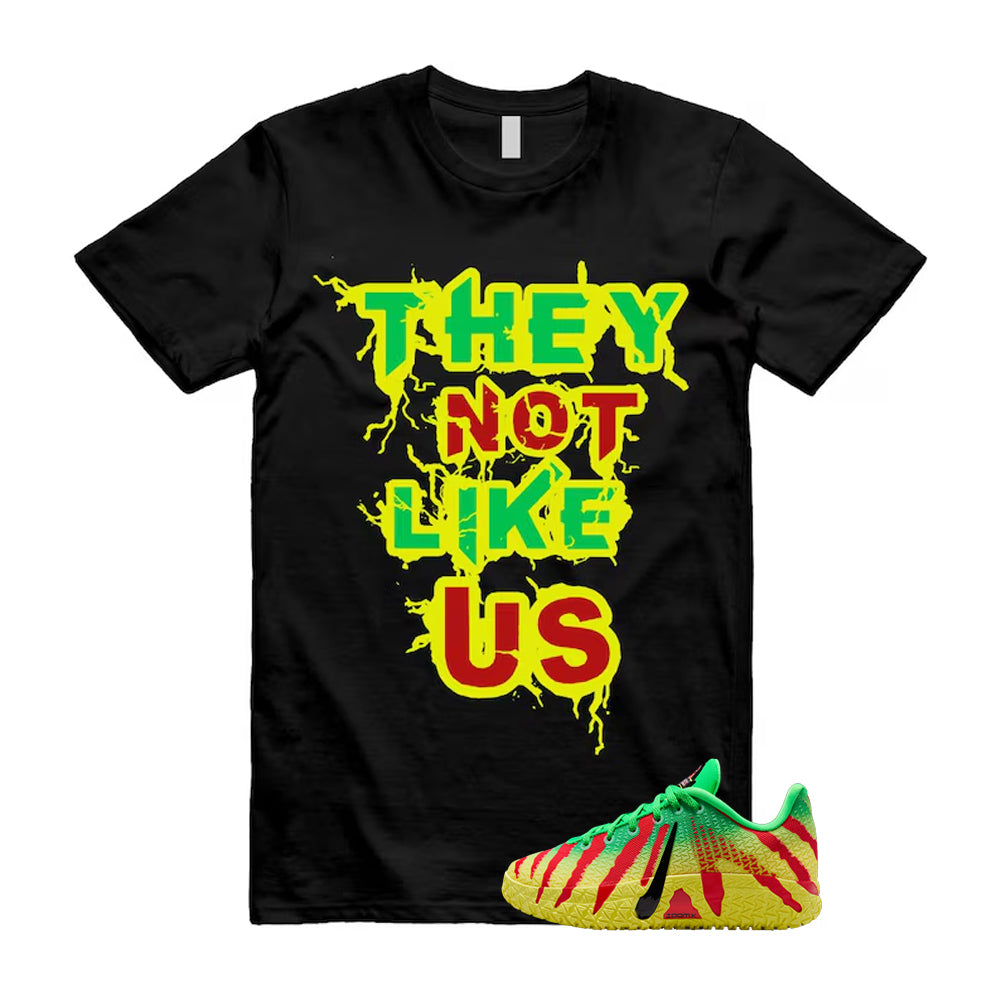 Ja 3 Explorer Green Spark Black University Red Dynamic Yellow 2026 Shirt To Match They Not Like Us T-Shirt, Match Sneaker Tee