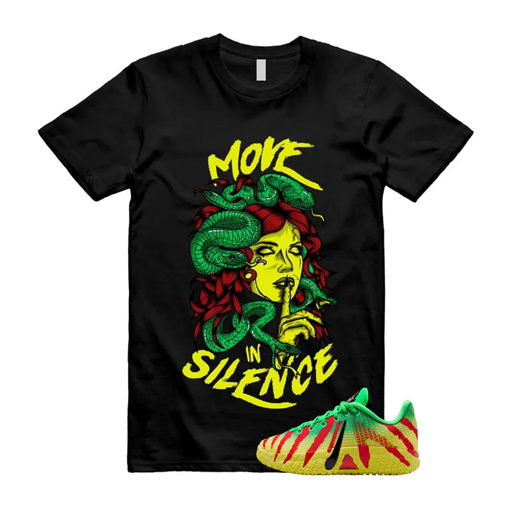 Ja 3 Explorer Green Spark Black University Red Dynamic Yellow 2026 Shirt To Match Move In Silence T-Shirt, Match Sneaker Tee