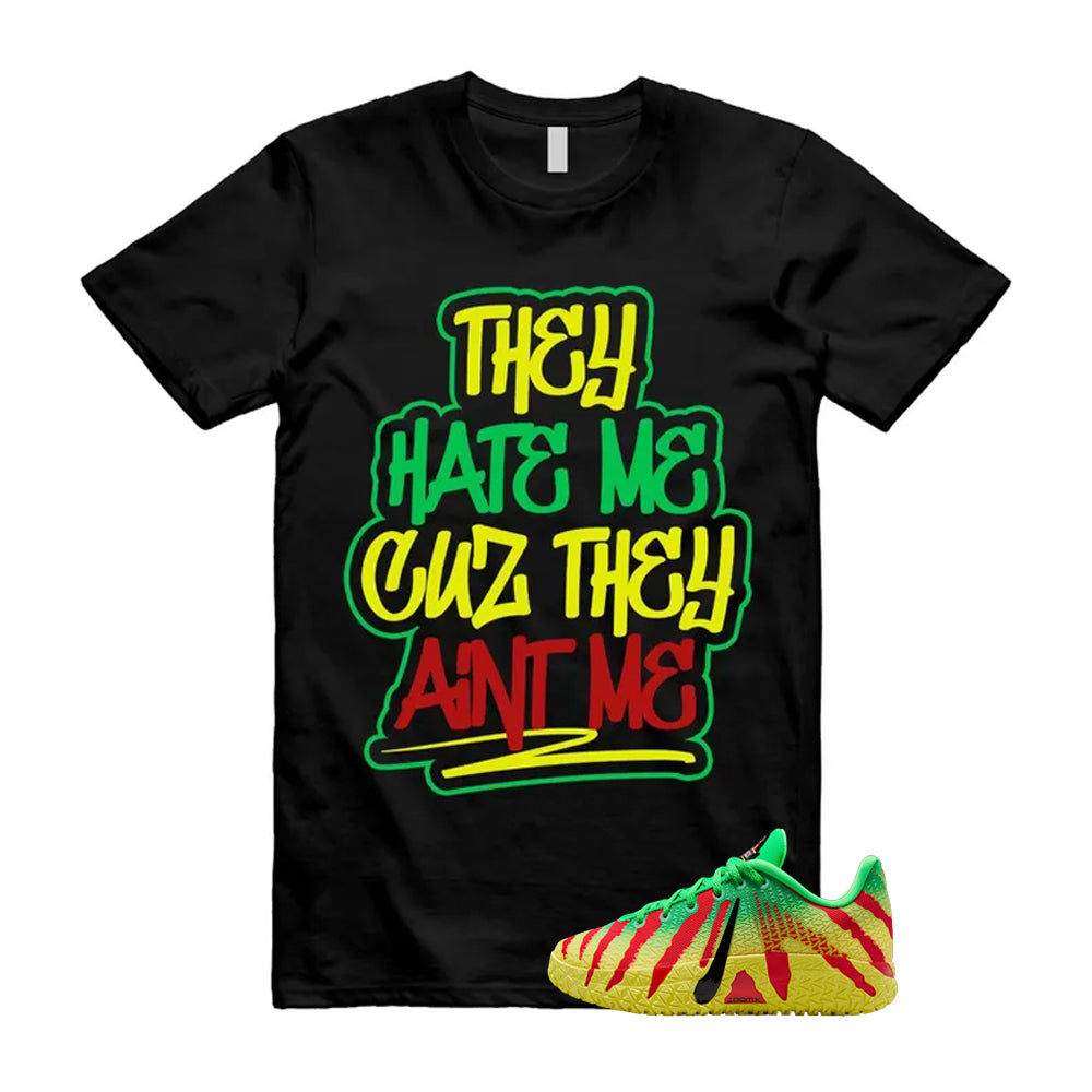 Ja 3 Explorer Green Spark Black University Red Dynamic Yellow 2026 Shirt To Match They Hate Me T-Shirt, Match Sneaker Tee