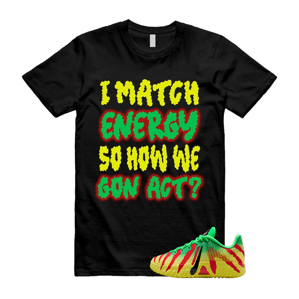 Ja 3 Explorer Green Spark Black University Red Dynamic Yellow 2026 Shirt To Match I Match Energy T-Shirt, Match Sneaker Tee
