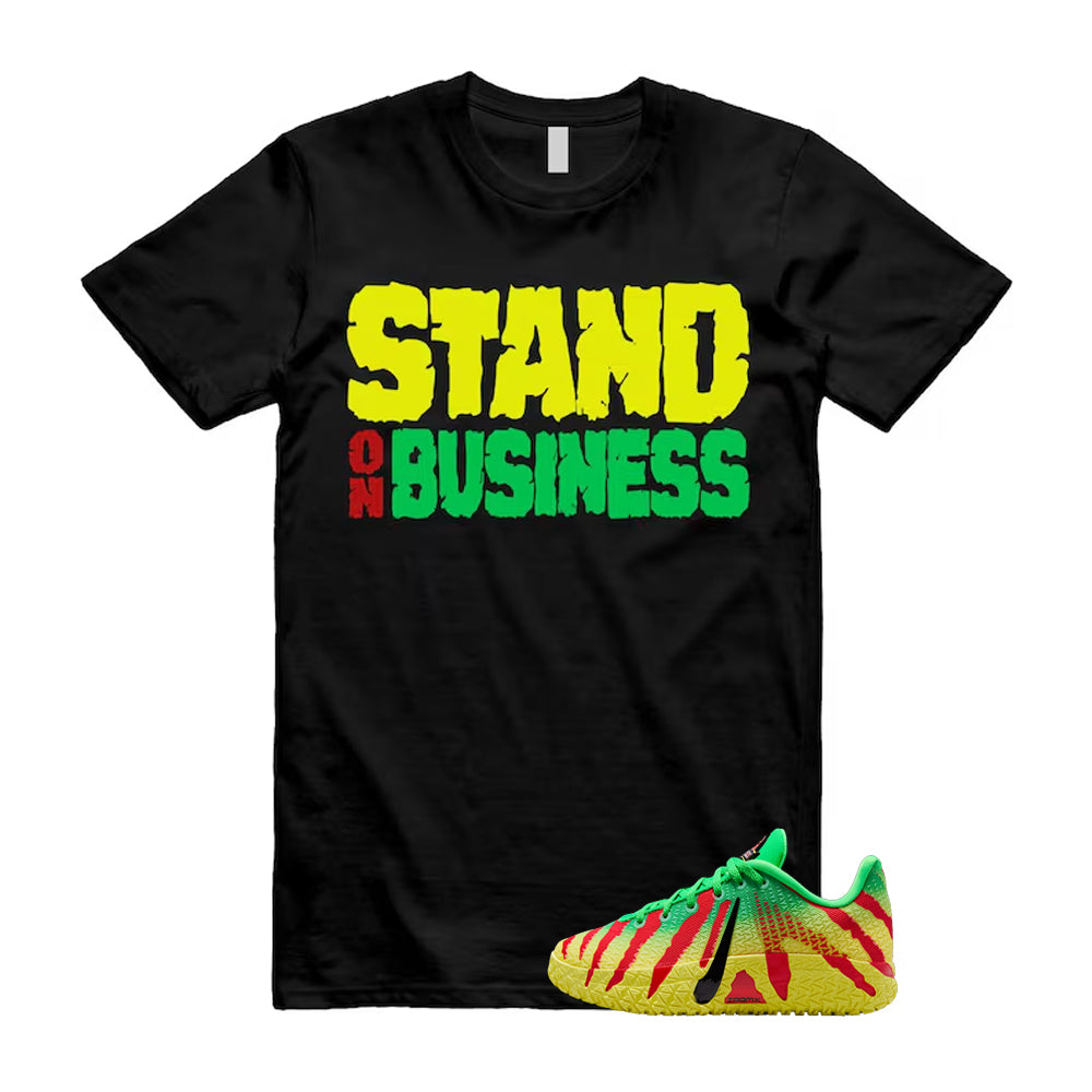 Ja 3 Explorer Green Spark Black University Red Dynamic Yellow 2026 Shirt To Match Stand On Business T-Shirt, Match Sneaker Tee