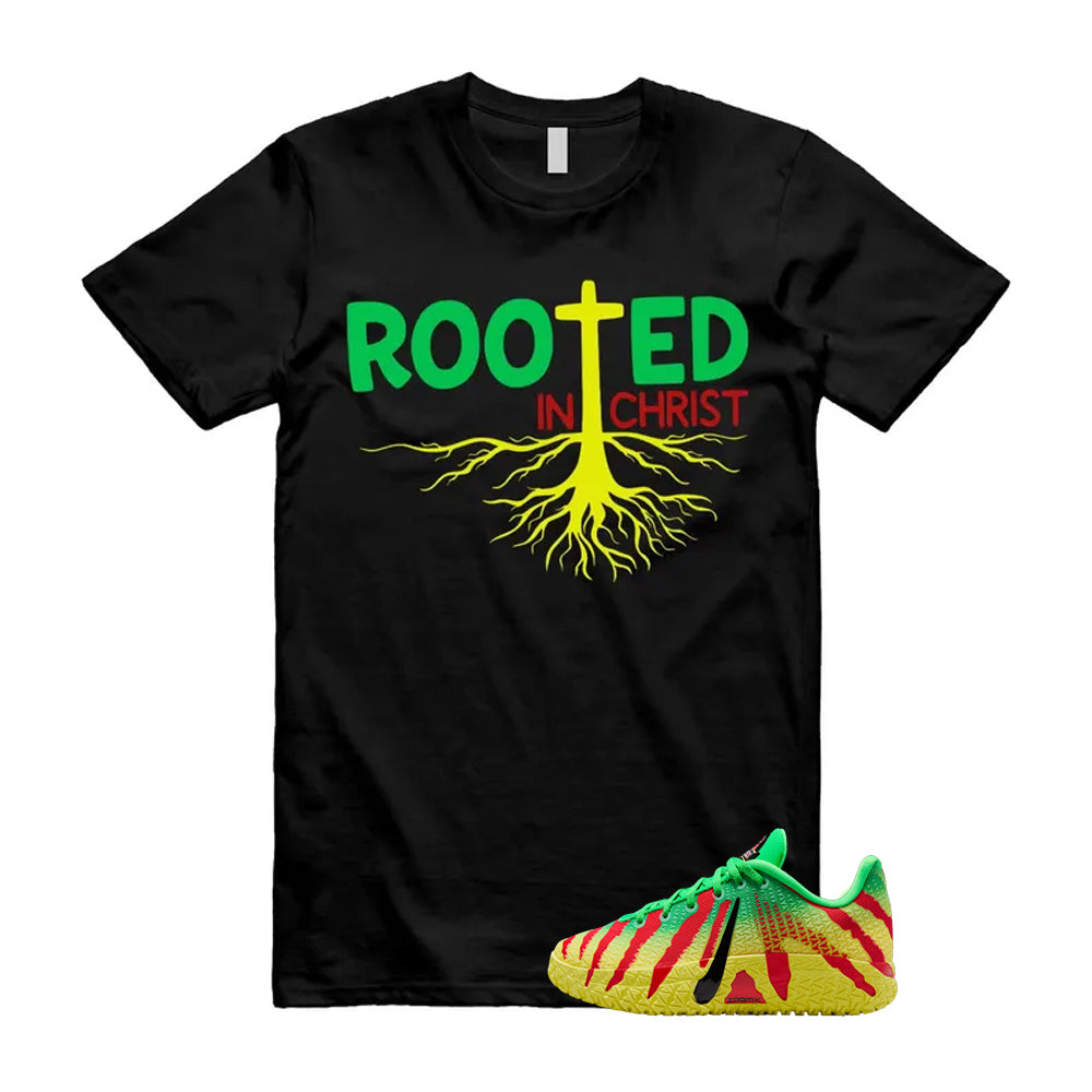 Ja 3 Explorer Green Spark Black University Red Dynamic Yellow 2026 Shirt To Match Rooted In Christ T-Shirt, Match Sneaker Tee
