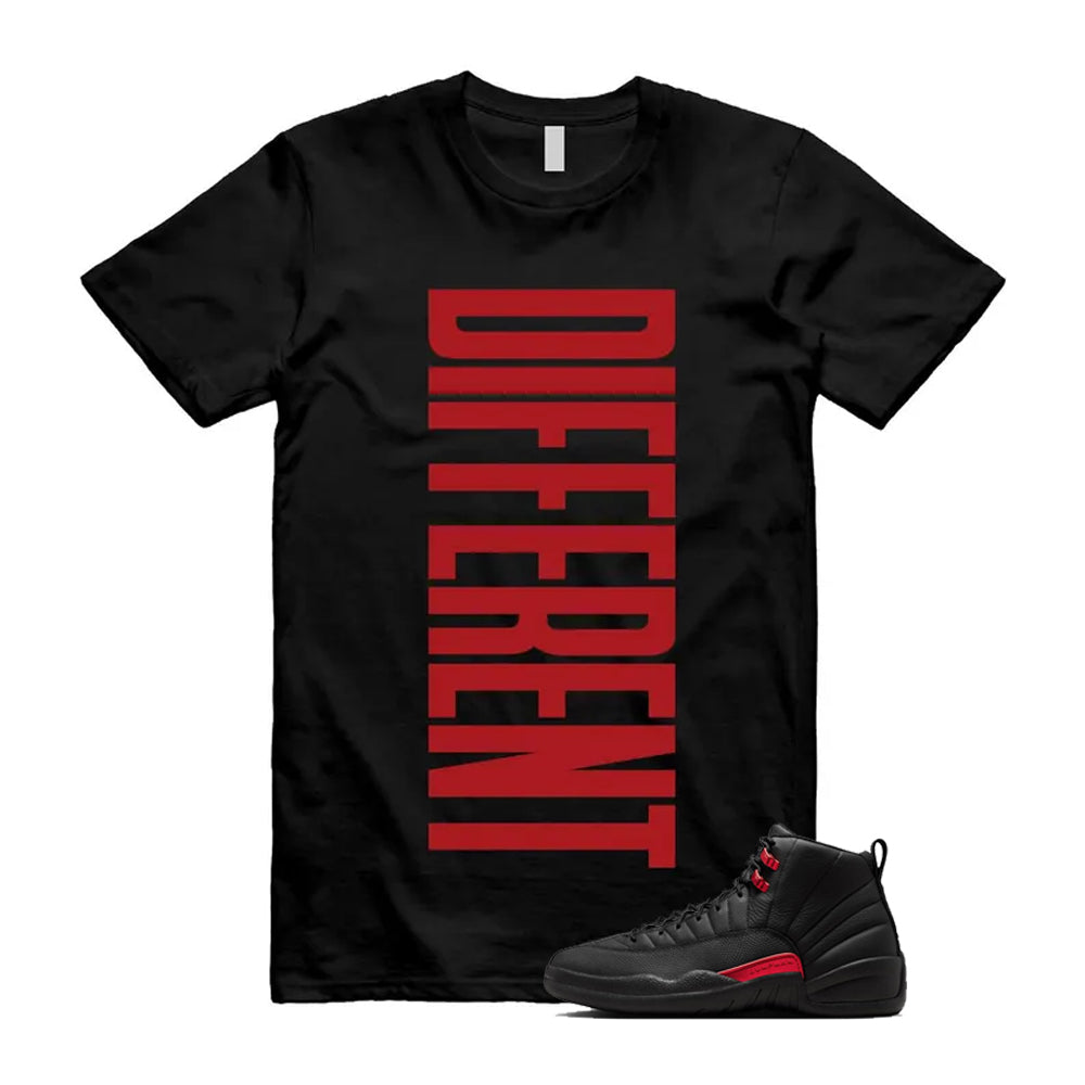 12 Bloodline in Black Varsity Red Shirt To Match Different T-Shirt, Match Sneaker Tee 2026