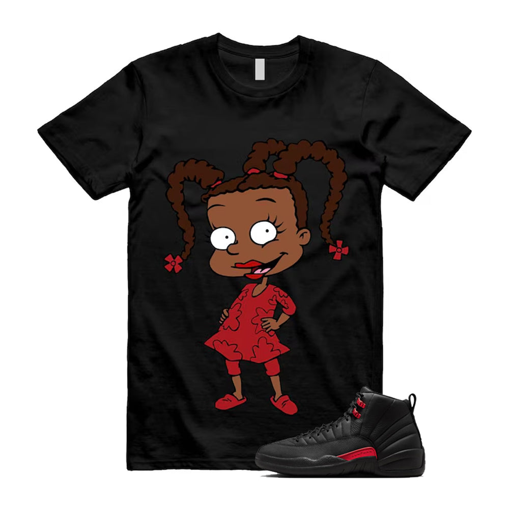 12 Bloodline in Black Varsity Red Shirt To Match Susie T-Shirt, Match Sneaker Tee 2026