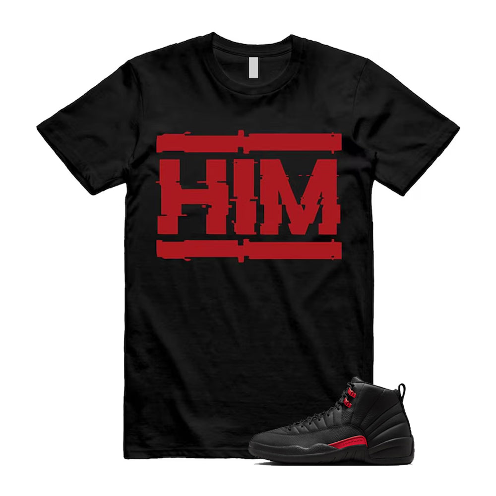12 Bloodline in Black Varsity Red Shirt To Match Him T-Shirt, Match Sneaker Tee 2026
