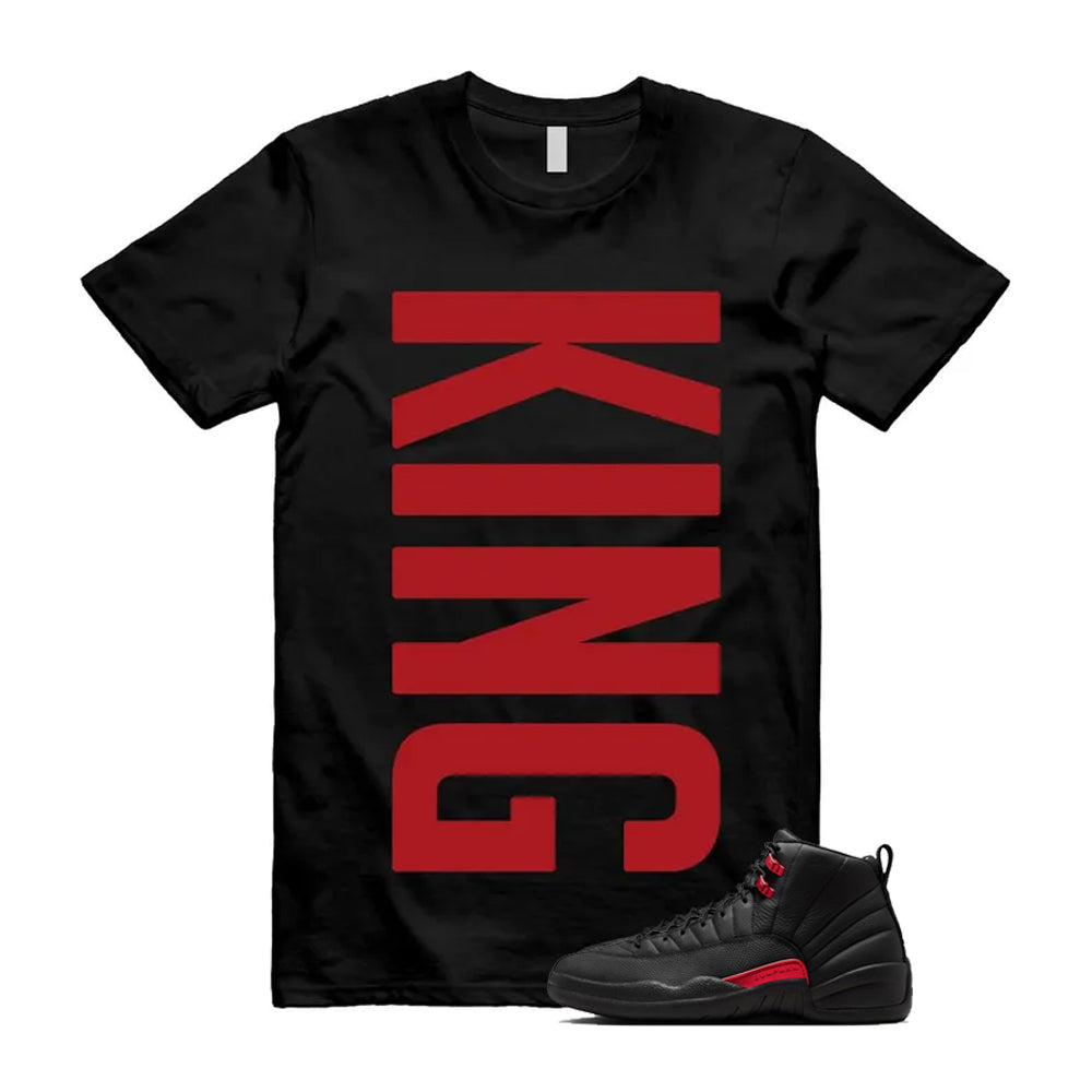12 Bloodline in Black Varsity Red Shirt To Match King T-Shirt, Match Sneaker Tee 2026