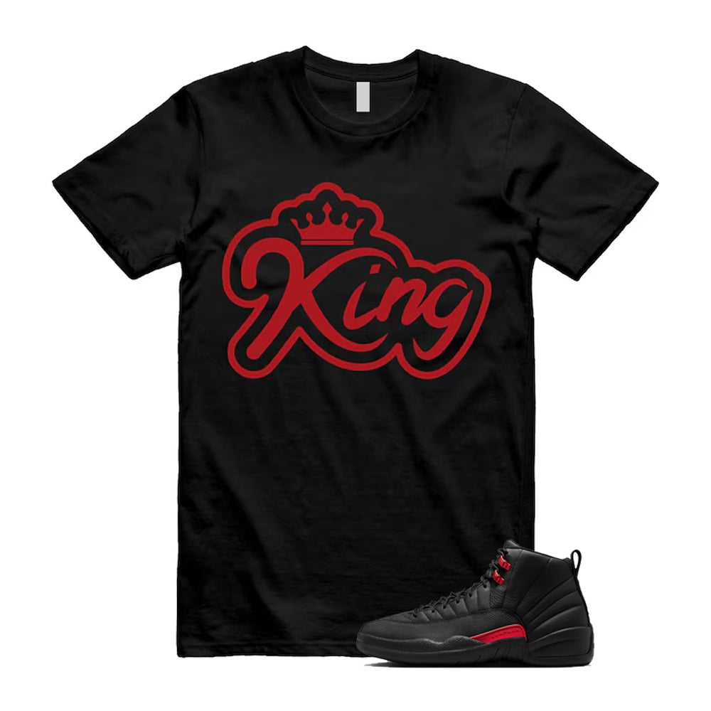 12 Bloodline in Black Varsity Red Shirt To Match King T-Shirt, Match Sneaker Tee 2026