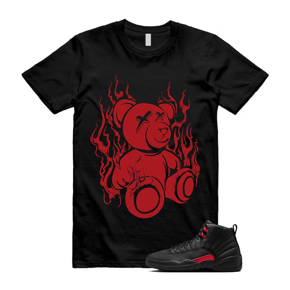 12 Bloodline in Black Varsity Red Shirt To Match Lit T-Shirt, Match Sneaker Tee 2026
