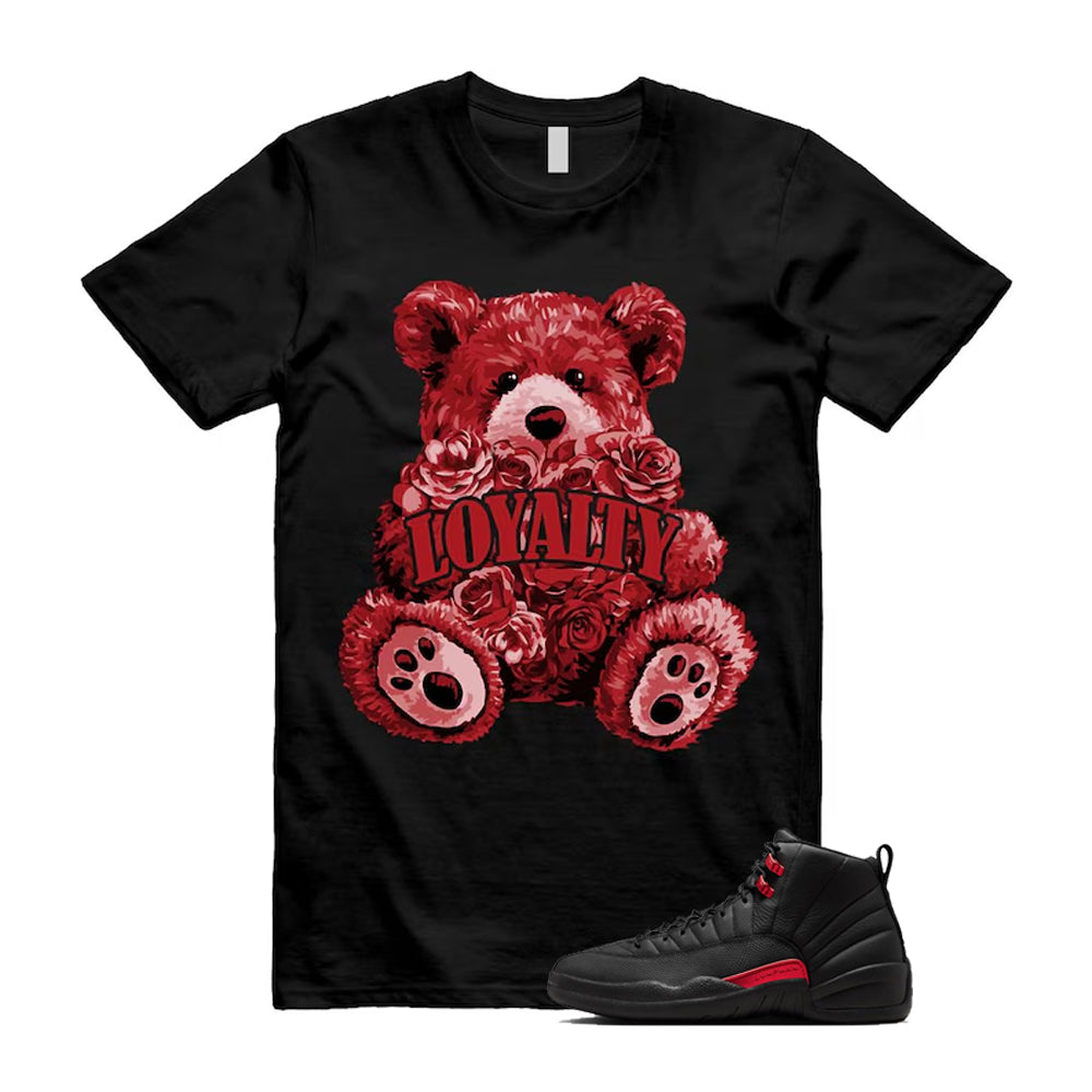 12 Bloodline in Black Varsity Red Shirt To Match Loyalty T-Shirt, Match Sneaker Tee 2026