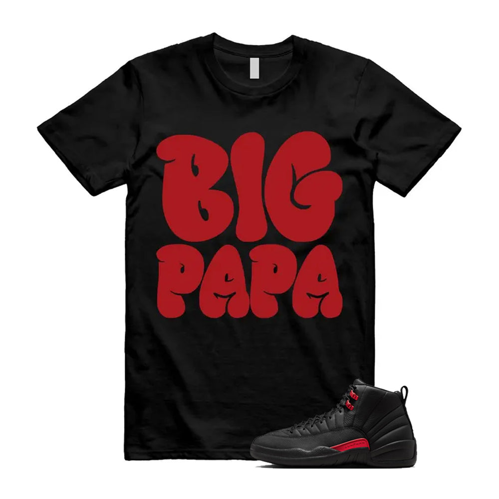 12 Bloodline in Black Varsity Red Shirt To Match Big Papa T-Shirt, Match Sneaker Tee 2026