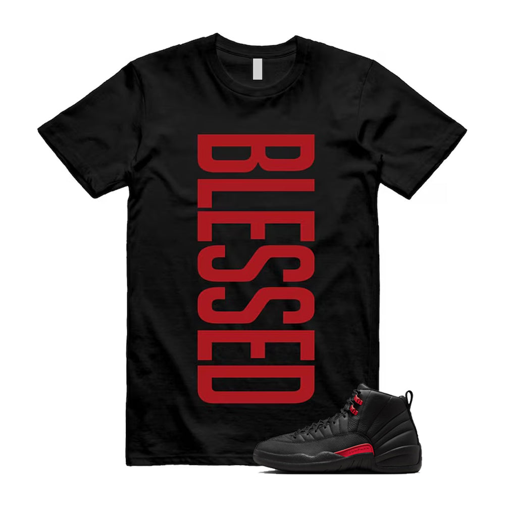 12 Bloodline in Black Varsity Red Shirt To Match Vertbls T-Shirt, Match Sneaker Tee 2026