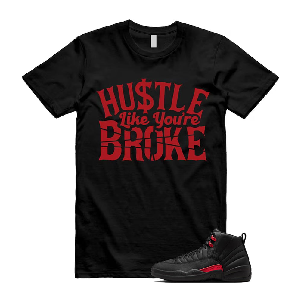 12 Bloodline in Black Varsity Red Shirt To Match Broke T-Shirt, Match Sneaker Tee 2026