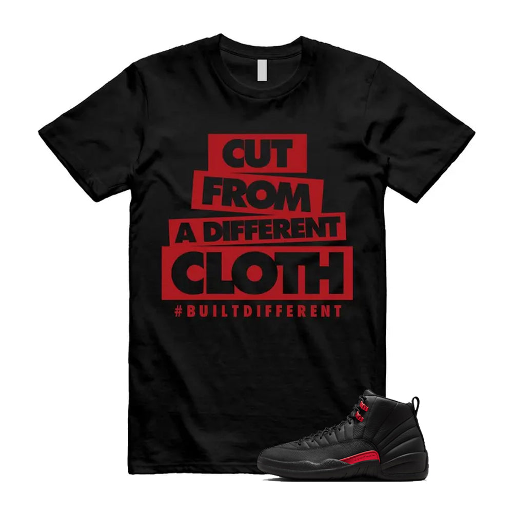 12 Bloodline in Black Varsity Red Shirt To Match Cloth T-Shirt, Match Sneaker Tee 2026