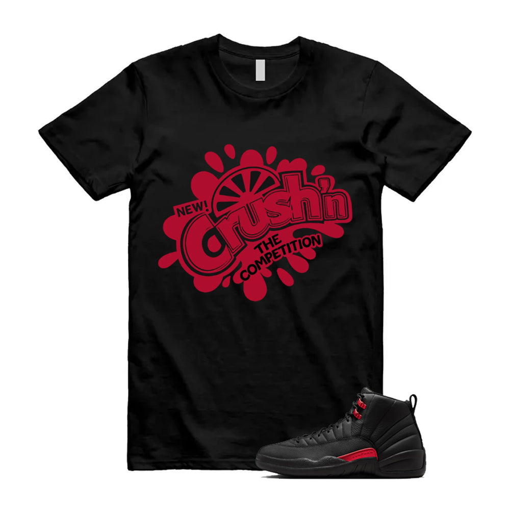 12 Bloodline in Black Varsity Red Shirt To Match Label Crush T-Shirt, Match Sneaker Tee 2026