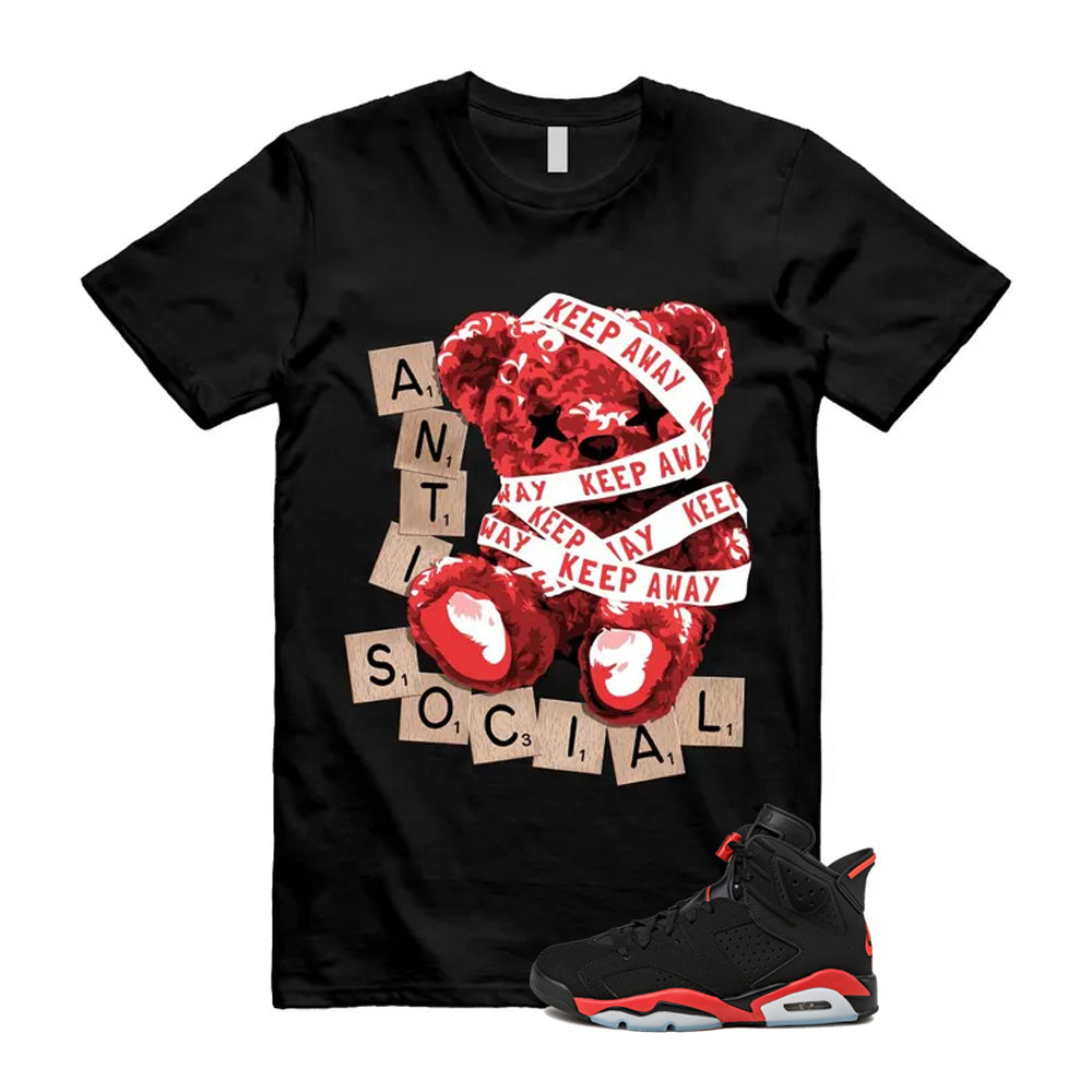 6 Infrared Salesman Black Red  Shirt To Match Anti Social T-Shirt, Match Sneaker Tee 2026